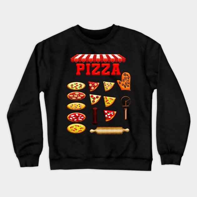 Pizza Lovers Crewneck Sweatshirt by holidaystore